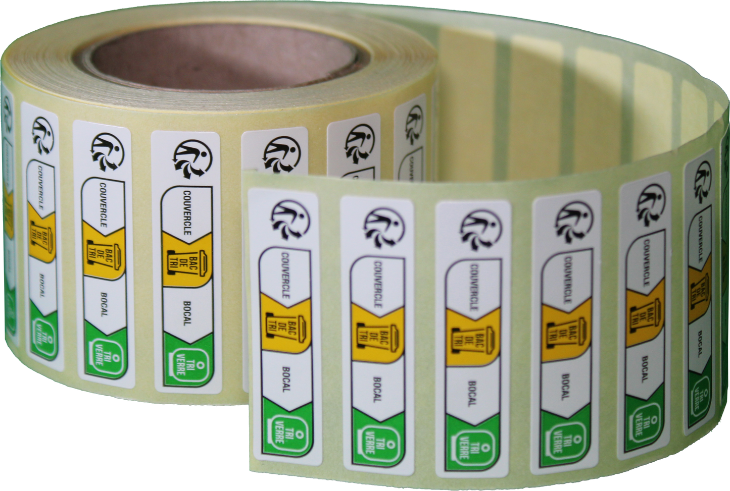 Etiquette Info-Tri pour pot en verre (par 1000)